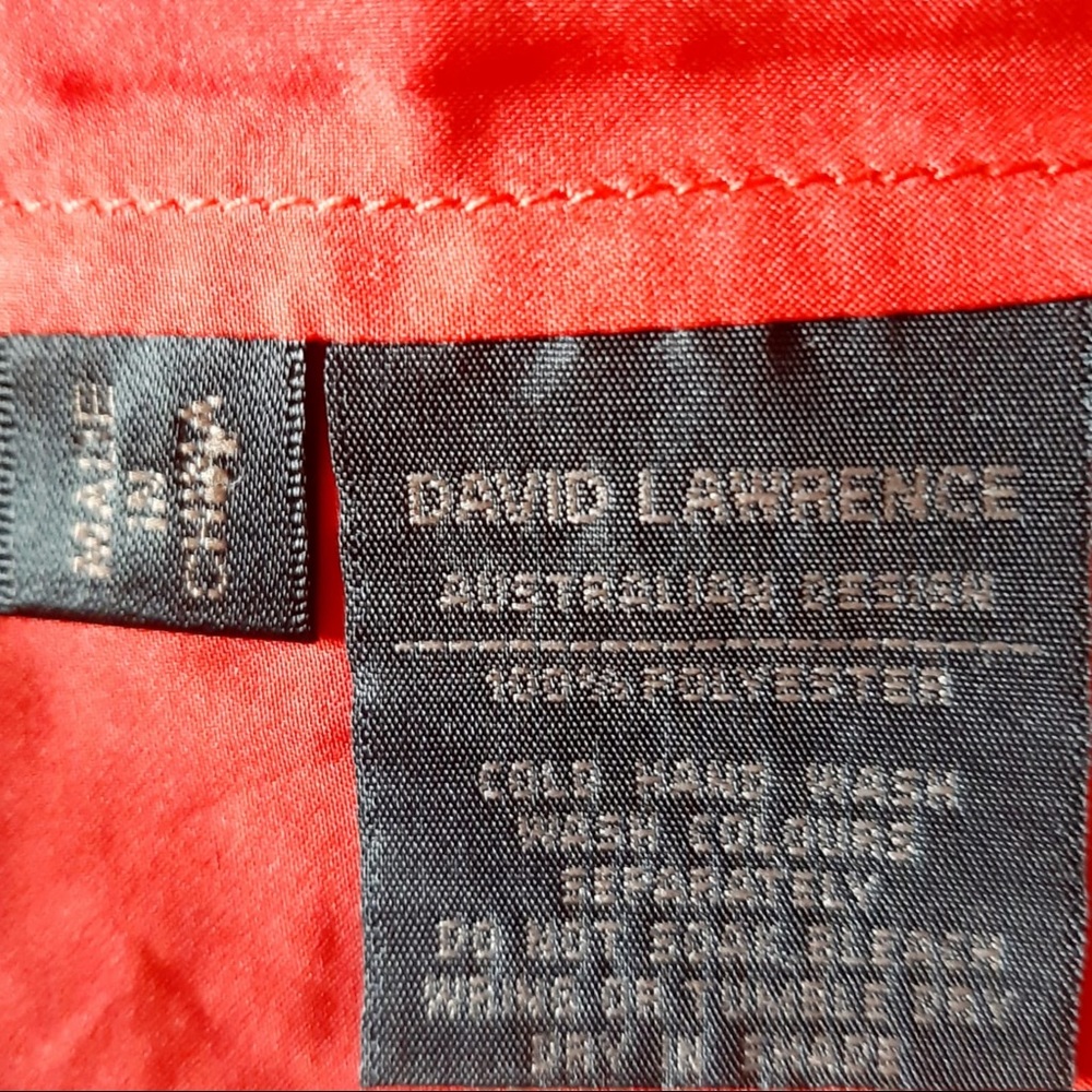 🔥80%OFF🔥SIZE 8 NWT DAVID LAWRENCE Red Zhana Lace Midi Skirt - Picture 8 of 9